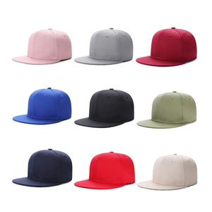 Flat Brim Baseball Cap Polyester Hip Hop Adjustable Sun Hat Street Dance Snapback For Men Women Solid Camouflage