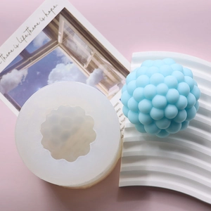 Bubble ball silicone mold for DIY handmade scented candles and aromatherapy plaster art