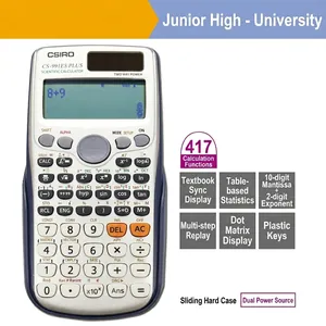 Scientific Calculator Dual Power Solar Battery Matrix Equation Solving Student Office Professional Stationery