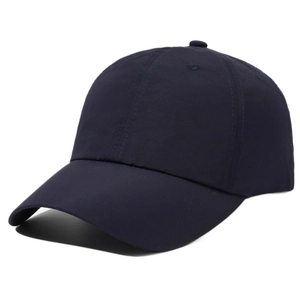 Klassische dunkelblaue schlichte Baseballkappe für Herren und Damen, Outdoor-Sonnenhut