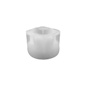 Translucent rabbit candle cup resin mold for DIY Easter bunny plaster ornaments
