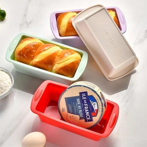 Silicone Loaf Pan Rectangular Bread Mold Non Stick Food Grade Baking Tray Oven Safe Flexible Cake Toast Bakeware Tool