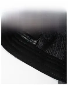 Detail of the moisture-wicking sweatband and polyester-cotton blend lining of the cap