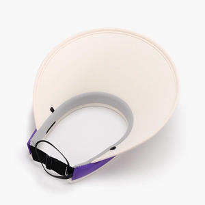 Breathable summer sun visor for women with foldable wide brim and UV protection