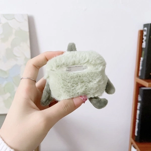 Cute light green plush cartoon case for Apple AirPods Pro with limb details