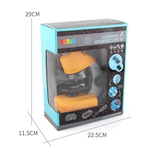 Portable children's microscope toy set with 1200x magnification for STEM science learning