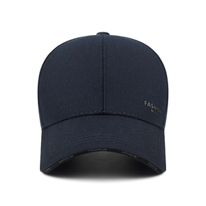 Casquette de baseball bleu marine pour hommes avec lettrage fashion et tissu sergé