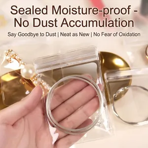 Transparent anti-oxidation PE storage bag for jewelry protection and organization