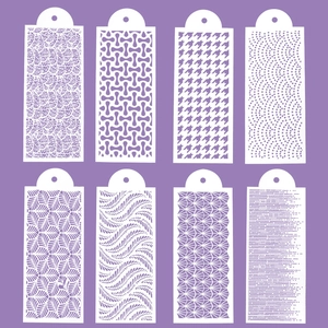 Cake Stencils PET Plastic Hollow Decorative Molds For Baking Dessert DIY Floral Geometric Patterns Border Printing