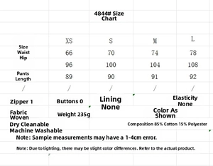 Size chart showing XS to L measurements for this cotton blend minimalist embroidered crop top