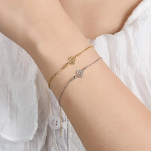 925 silver snake necklace with diamonds in gold and silver finish on model skin