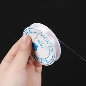 Strong 0.8mm clear elastic crystal string for DIY jewelry making and beading