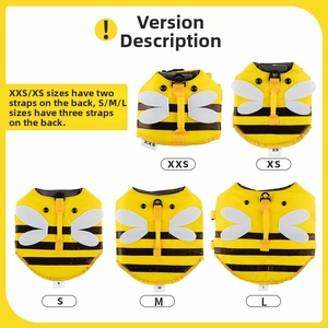 Comparaison détaillée des tailles de gilets de sauvetage abeille pour chiens réglables