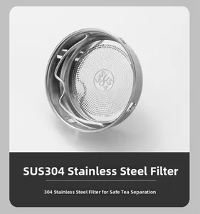Close-up of a SUS304 stainless steel tea infuser with fine mesh for loose leaf tea