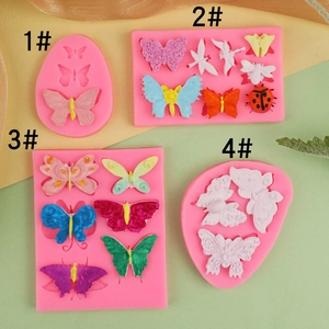 Butterfly Silicone Mold Insect Dragonfly Ladybug Shape For Cake Decoration Fondant Resin Craft DIY Chocolate
