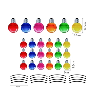 Detailed dimensions of reflective bulb gnome magnets for holiday car decoration
