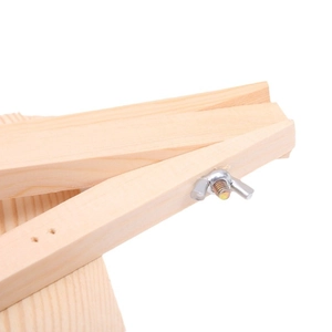 Adjustable solid wood easel stand with metal wing nut for photo frames and paintings