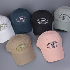 Quick-dry nylon baseball caps in six colors with Santa Monica Beach 1924 embroidery