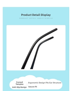 Détail des branches ergonomiques antidérapantes sur lunettes de soleil enfant