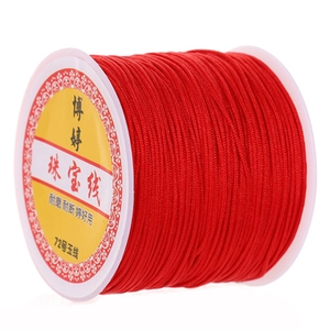 Spool of red No. 72 jade thread for jewelry weaving and DIY necklace cord materials