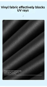 Macro detail of waterproof black glue umbrella fabric with UV protection texture