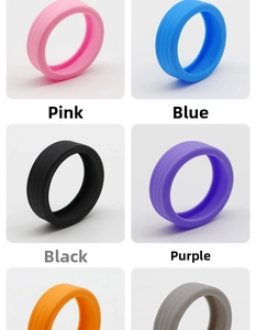 Universal silicone luggage wheel protectors in six colors with anti-slip texture