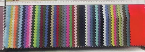 Color chart display featuring 55 fabric swatches for outdoor pet tent cooling mats