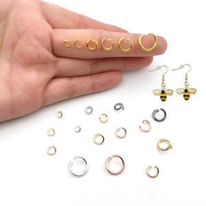 Iron Open Jump Rings Multi Color Connection Loops For DIY Necklace Earring Bracelet Jewelry Making Components