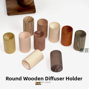 Détails de diffuseurs en bois massif pour huiles essentielles aux textures naturelles