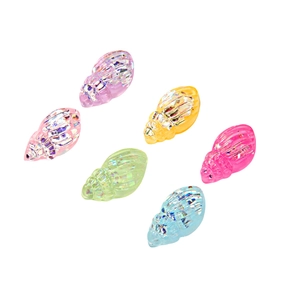Colorful iridescent resin cicada charms for DIY jewelry and slime crafts, set of six
