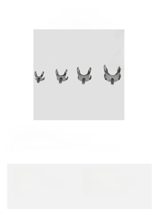 Detailed size chart for F136 titanium screw heads with 0.9mm thread for DIY ear piercings