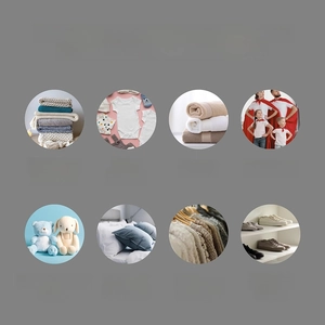 Infographic showing multifunctional storage uses for bedding, clothes, and home items