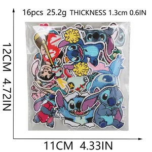 Set de 16 parches bordados de perros alienígenas para decorar ropa de niños