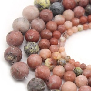Polished plum blossom jade round beads in various sizes for DIY jewelry making