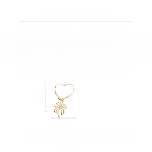 Guide des tailles du collier à pendentif fleur avec dimensions 30 cm de long et 6,5 cm large