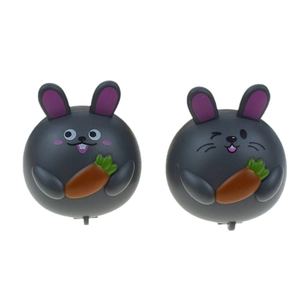 Mini Easter bunny carrot pull back cars toy set featuring two cute rabbit cartoon designs