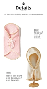 Close-up of microfiber dog bathrobe detail showing terry fabric texture and durable edges