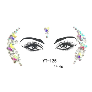 Face Rhinestone Stickers Acrylic Crystal Face Gems Festival Party Makeup Body Jewelry Sparkle Rhinestone Face Decor