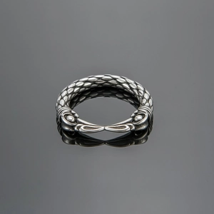 Vintage Punk Eagle Beak Stainless Steel Ring For Men Hip Hop Street Style Retro Metallic Finger Jewelry