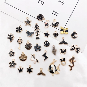 Cartoon Enamel Charms Zinc Alloy Drip Oil Pendants For DIY Bracelet Necklace Keychain Jewelry Making Craft Accessories