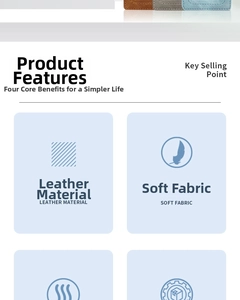 Detailed view of the soft PU leather texture and durable material of the passport holder