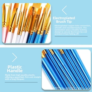 Detail of the durable nylon brush bristles and double-crimped electroplated copper ferrules