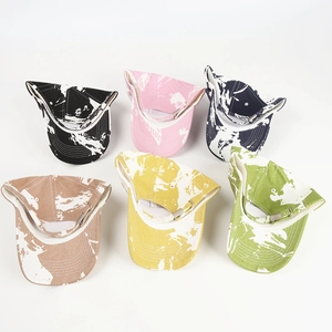 Casquettes de baseball en coton tie-dye en six couleurs avec boucle métallique ajustable