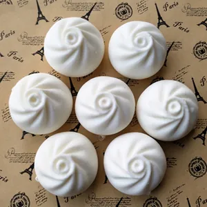 Simulazione Panino Al Vapore PU Squishy Giocattolo Rimbalzo Lento Modello Alimentare Baozi Portachiavi Decorazione