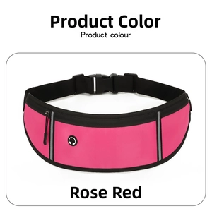 Détail de la ceinture de sport rose avec port casque et bandes réfléchissantes