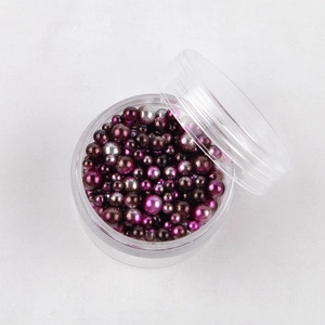 Macro di perle sirena viola e argento da 3-5mm per gioielli fai da te e nail art
