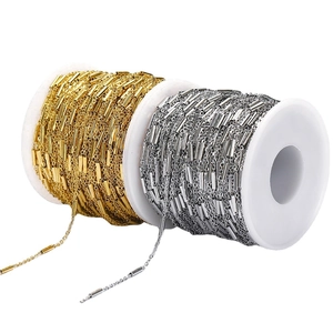 DIY stainless steel gold and silver jewelry chains on spools for bracelet making