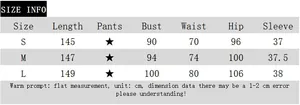 Detailed size guide table for women's satin print maxi dress with specific measurements