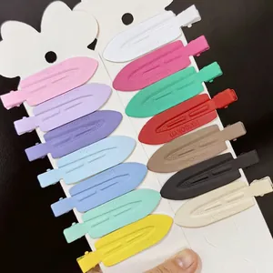Alligator Hair Clip Findings Matte Lacquer Alloy Duckbill Hairpins Traceless DIY Hair Accessories Material Colorful