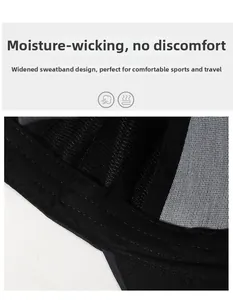 Détail du bandeau absorbant et de la doublure en maille respirante d'une casquette homme